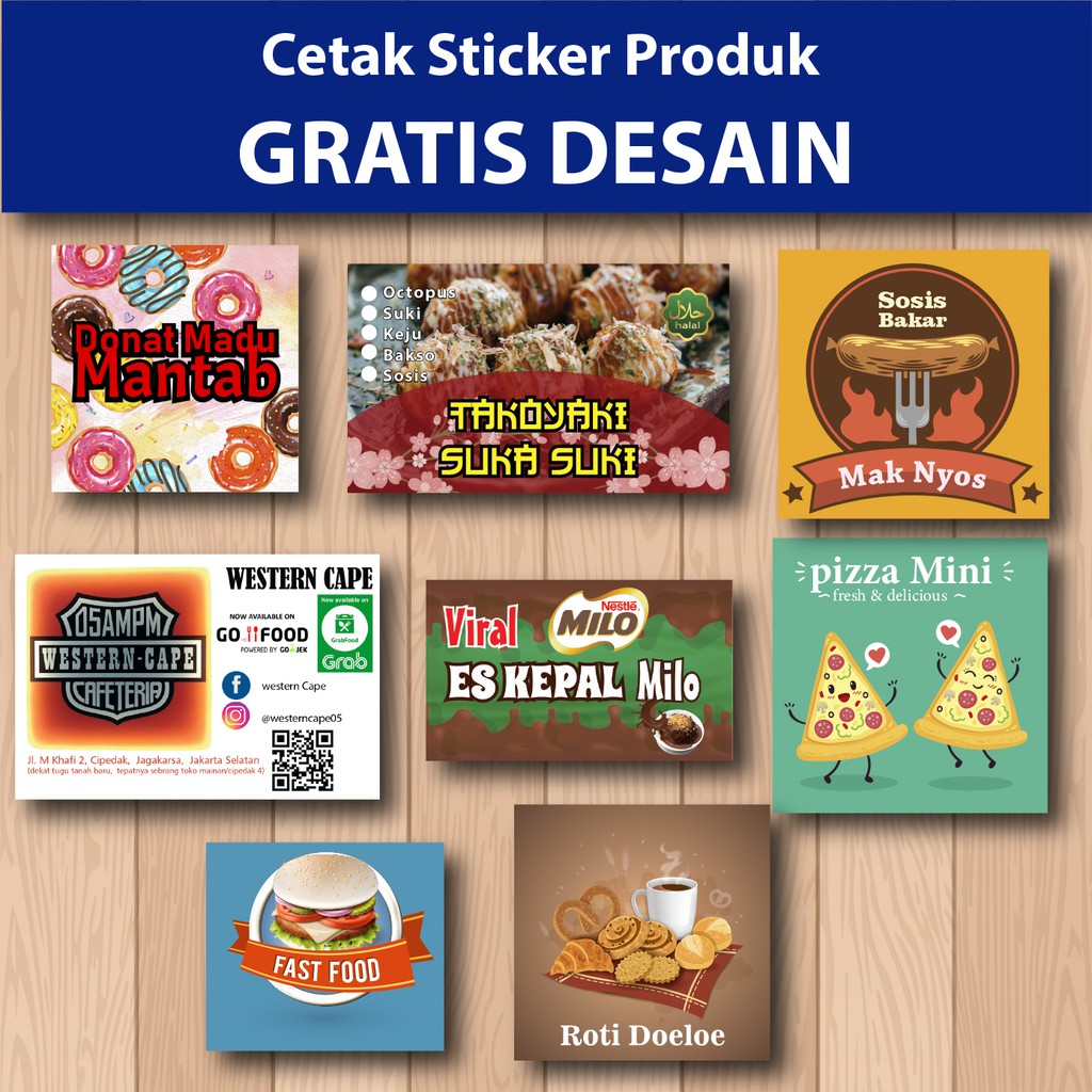 30+ Ide Keren Contoh Stiker Jualan Donat Aneka Stiker Keren