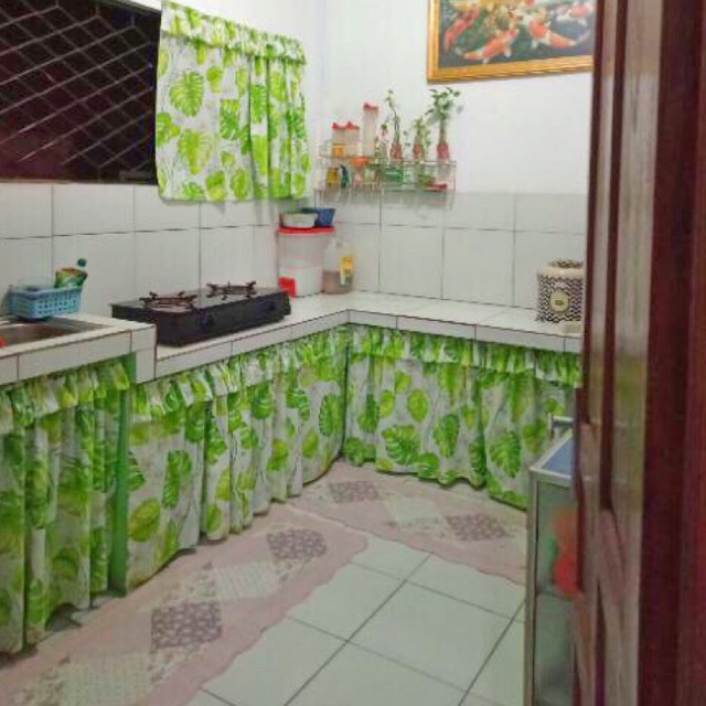 Gorden Dapur tirai dapur gorden dapur murah katun penutup