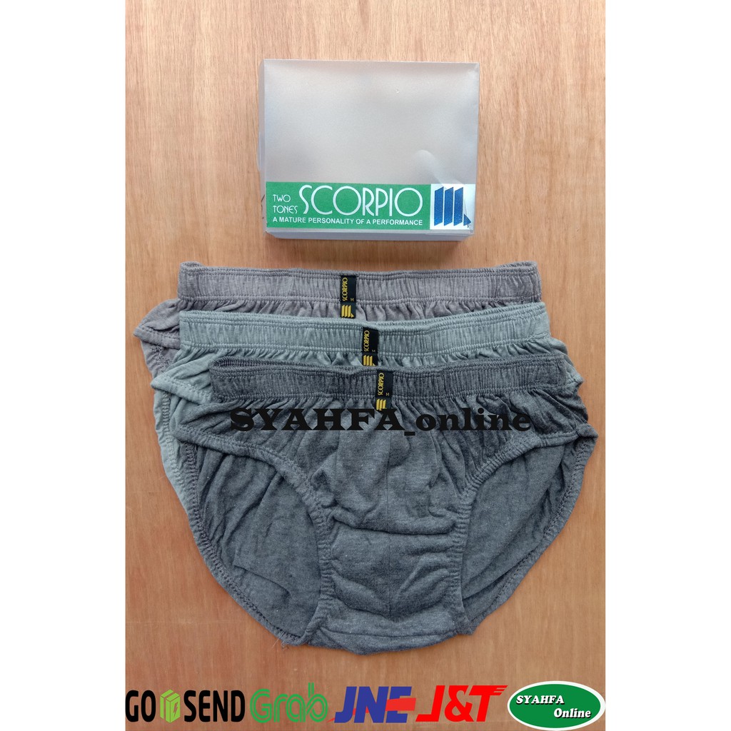 [3 Pcs] CD SCORPIO Celana Dalam Pria Scorpio Shopee Indonesia