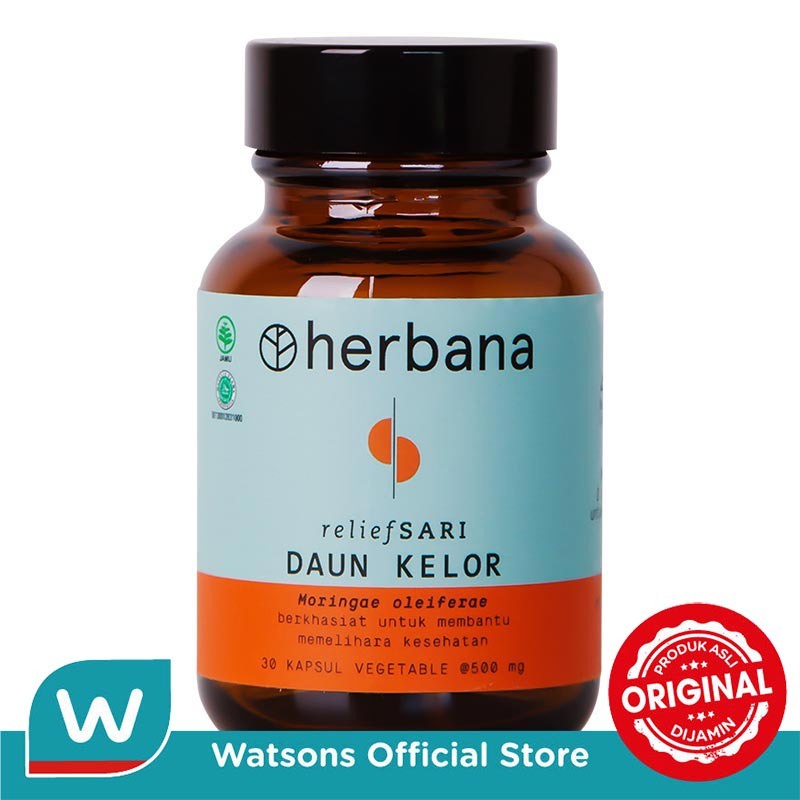 Jual Herbana Relief Sari Daun Kelor 30 Kapsul Shopee Indonesia