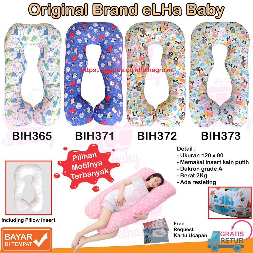 Bantal Ibu Hamil Banmil Elha Original Perlengkapan Ibu