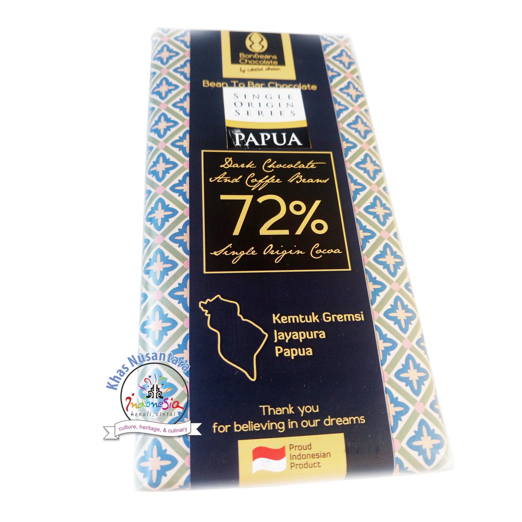 Jual Coklat Papua Dark 72⎕Remium 85 Gr Cokelat From Ndalem Chocolate | Shopee Indonesia