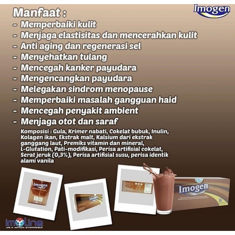 Jual Imogen Coklat Isi 30 Sachet Terbaru / Sudah Bpom / Penambah Berat Badan | Shopee Indonesia