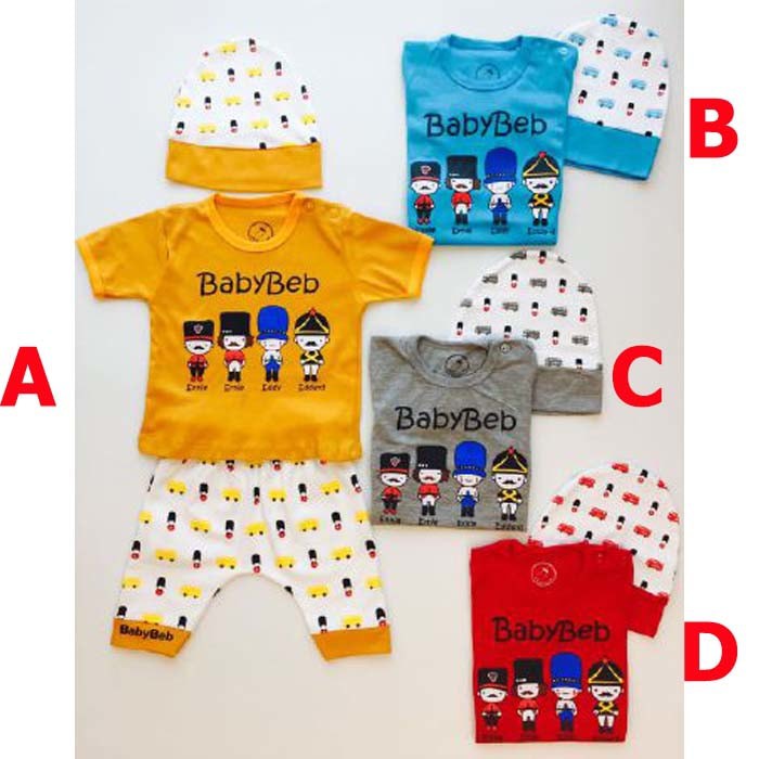BAJU ANAK BAYI LAKI LUCU TOPI 3 IN 1 BABY BEB Shopee