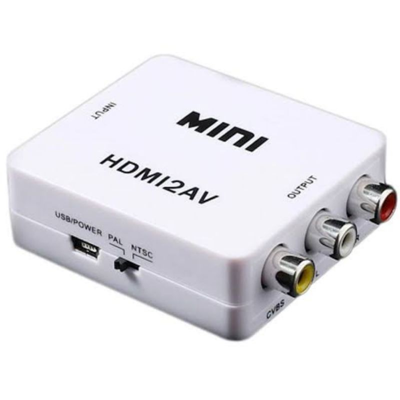 Jual Bisa Cod Hdmi To Rca Tv Tabung Converter Adapter Hdmi To Av Rca Converter Adapter With Cable Indonesia|Shopee Indonesia