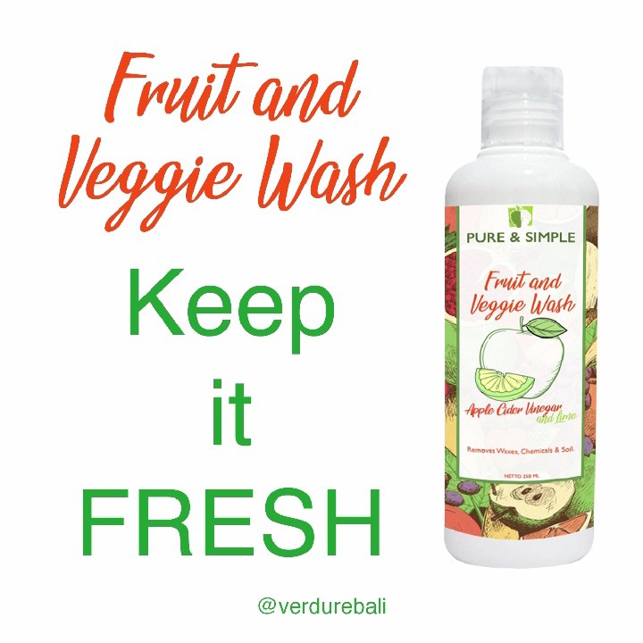 Jual VERDURE Vegetable FRUIT VEGGIE WASH 250 ML Shopee Indonesia