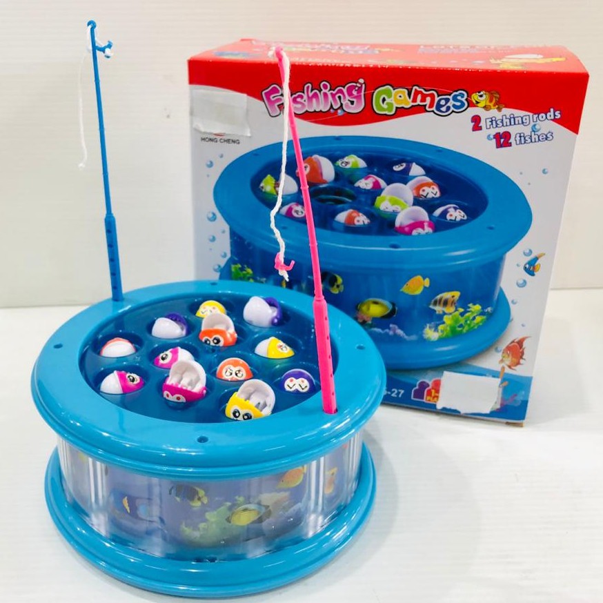 Jual Mainan Anak Fishing Game Aquarium Mainan Pancing Ikan Baterai 14894 | Shopee Indonesia