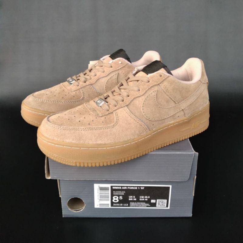 Jual Sepatu Nike Coklat Air Force 1 Brown Original | Shopee Indonesia