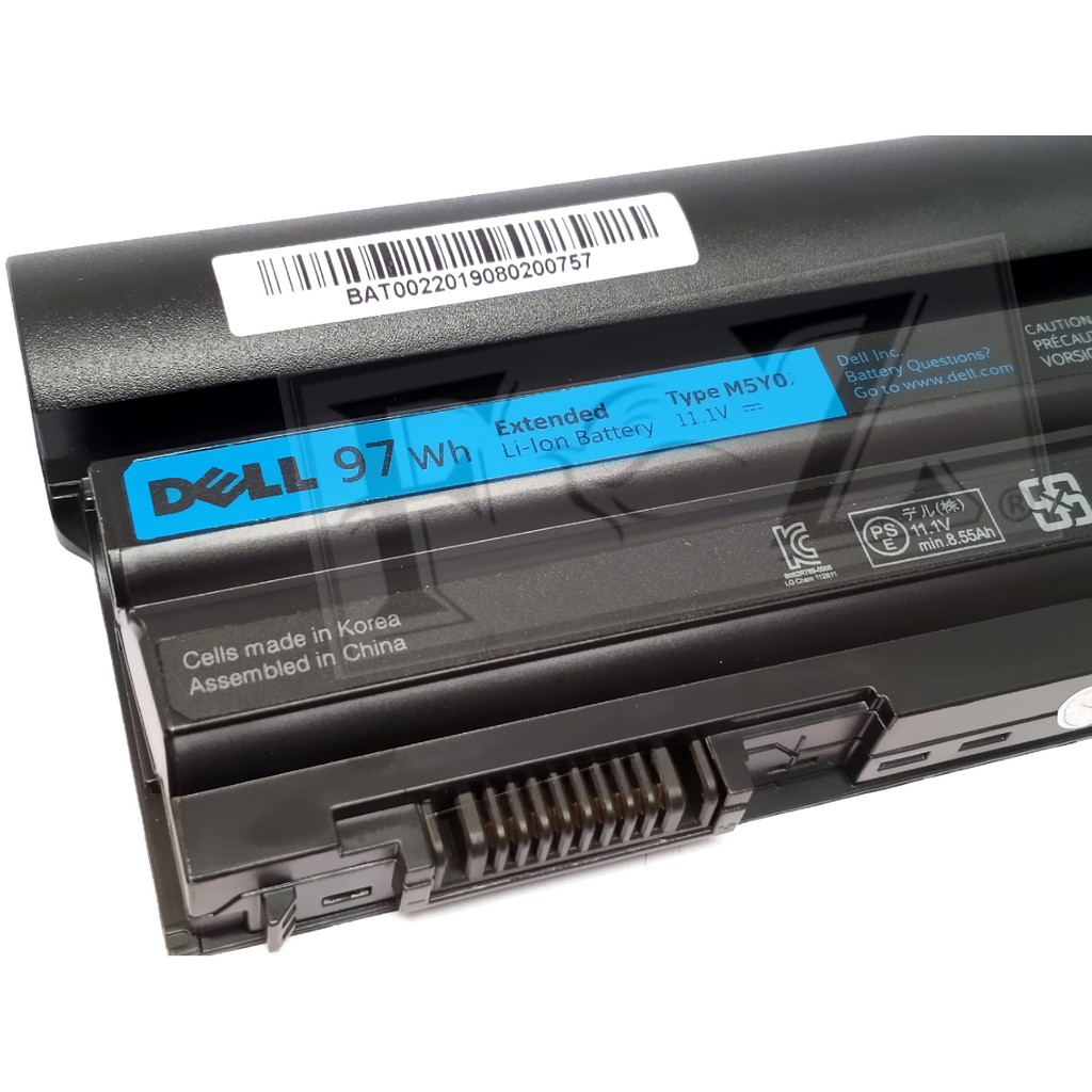 Jual Dell Battery Original Laptop Latitude E5420 E5520 E6420 E6440 E6520 M5Y0X 71R31 (11.1V / 97Wh) 9Cell | Shopee Indonesia