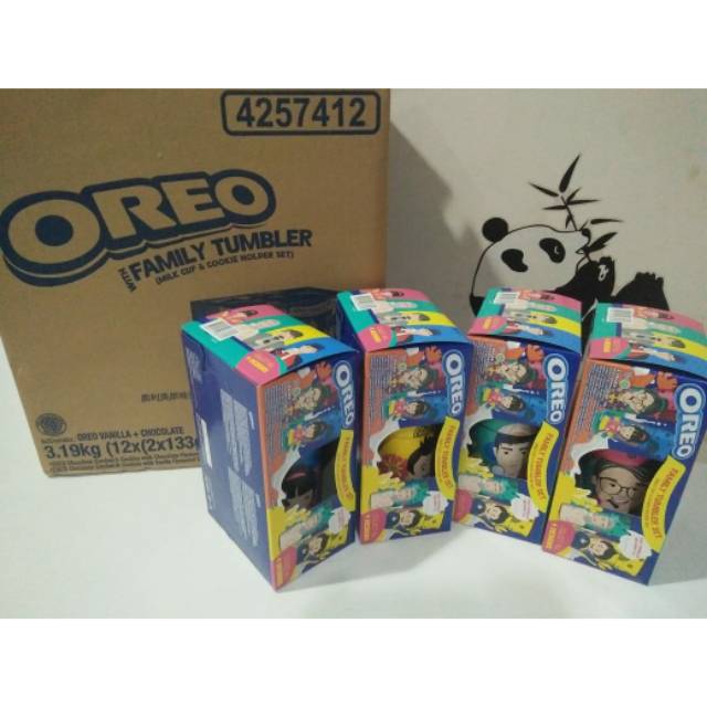 PROMO!! OREO FAMILY TUMBLER (Oreo 2pcs free tumbler unyu) Shopee