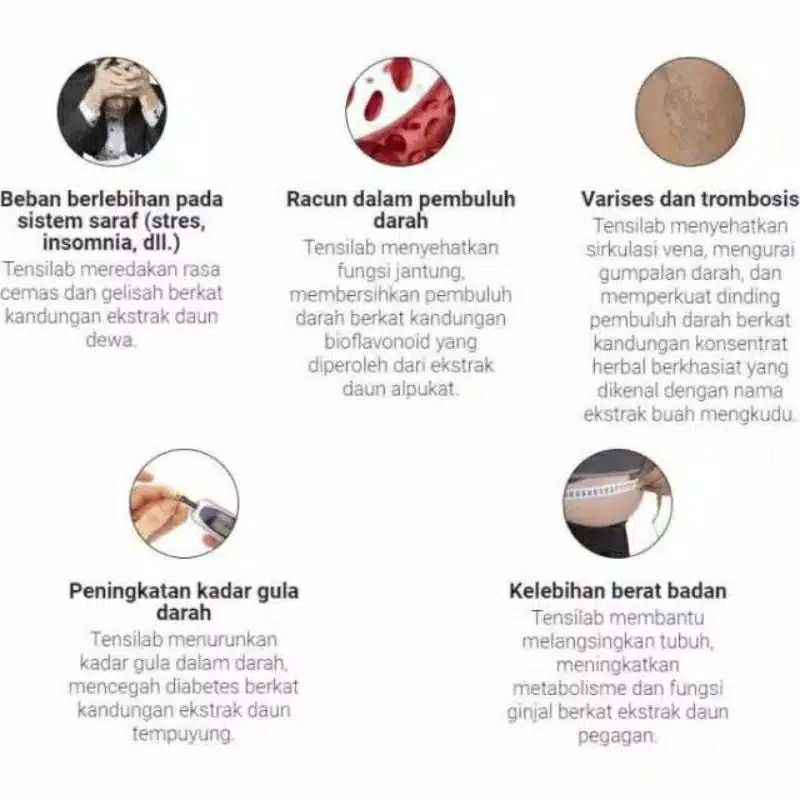 Tensilab Asli Original Obat Hipertensi Menurunkan Kadar Gula Darah Ampuh  Tensi Lab | Shopee Indonesia