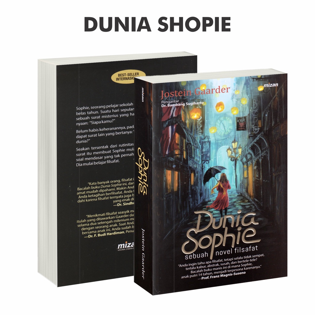 Jual Buku Novel Dunia Sophie Sebuah Novel Filsafat / Jostein Gaarder