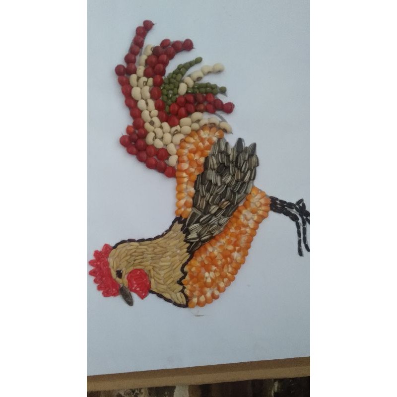 Gambar Mozaik Hewan Hitam Putih