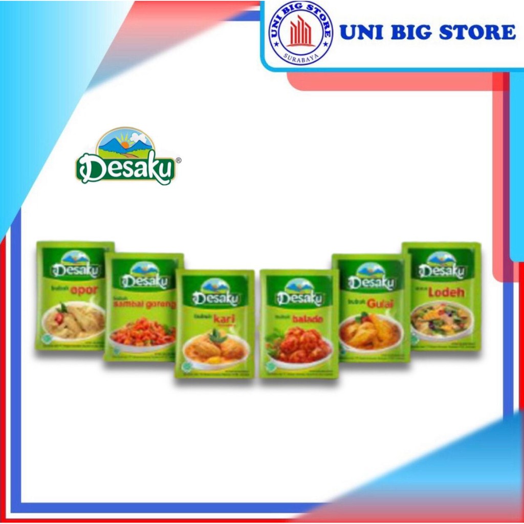 DESAKU Bubuk Balado, Lodeh, Sambal Goreng, Kari, Opor, Gulai 12.5 gr