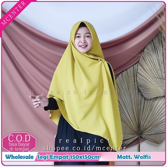 Jilbab segiempat syar'i wolfis 150x150 Shopee Indonesia
