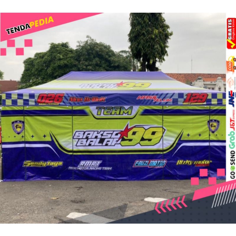 Jual Tenda Paddock / Tenda Balap / Tenda Racing 3X6 Fullset Indonesia|Shopee Indonesia