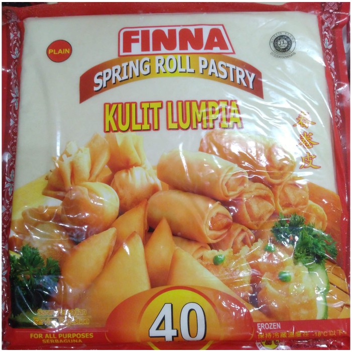 Kulit Lumpia Finna 21,5 cm x 21,5 cm 40 Lembar 550 gr Shopee Indonesia