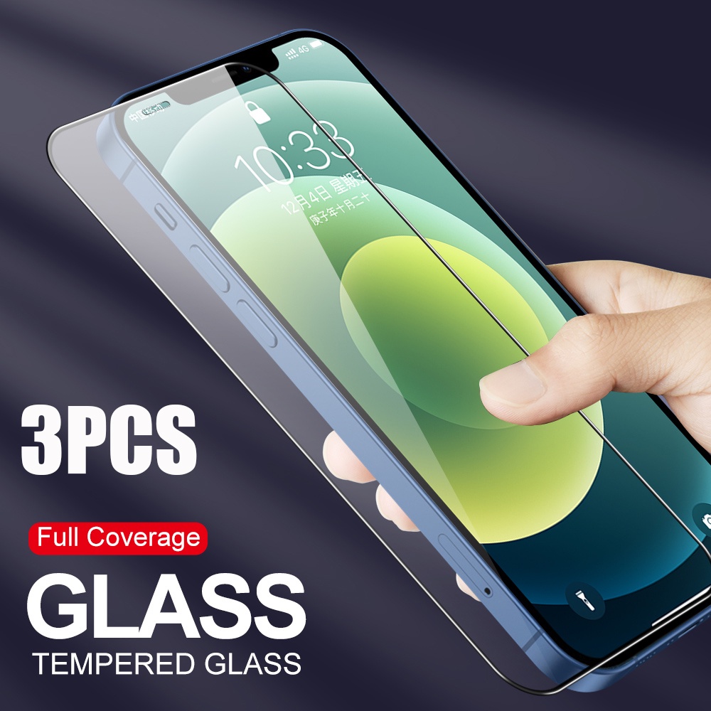Jual 3Pcs Tempered Glass For Apple Iphone 11Pro Max Xr Xs Max X Xs 11 12 Pro Max 12 Pro 12 Mini 7Plus 8Plus 7 8 Se 6Plus 6Splus 6 6S Shockproof Tempered Film Screen Protector | Shopee Indonesia