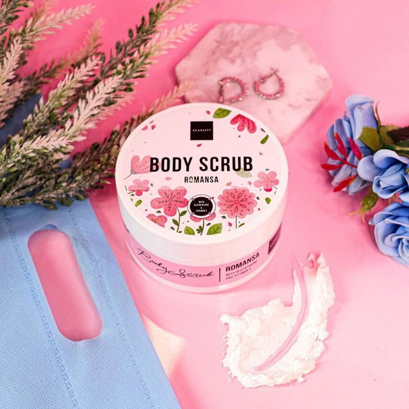 Jual { cod } body scrub body scrub scarlet lulur pemutih badan