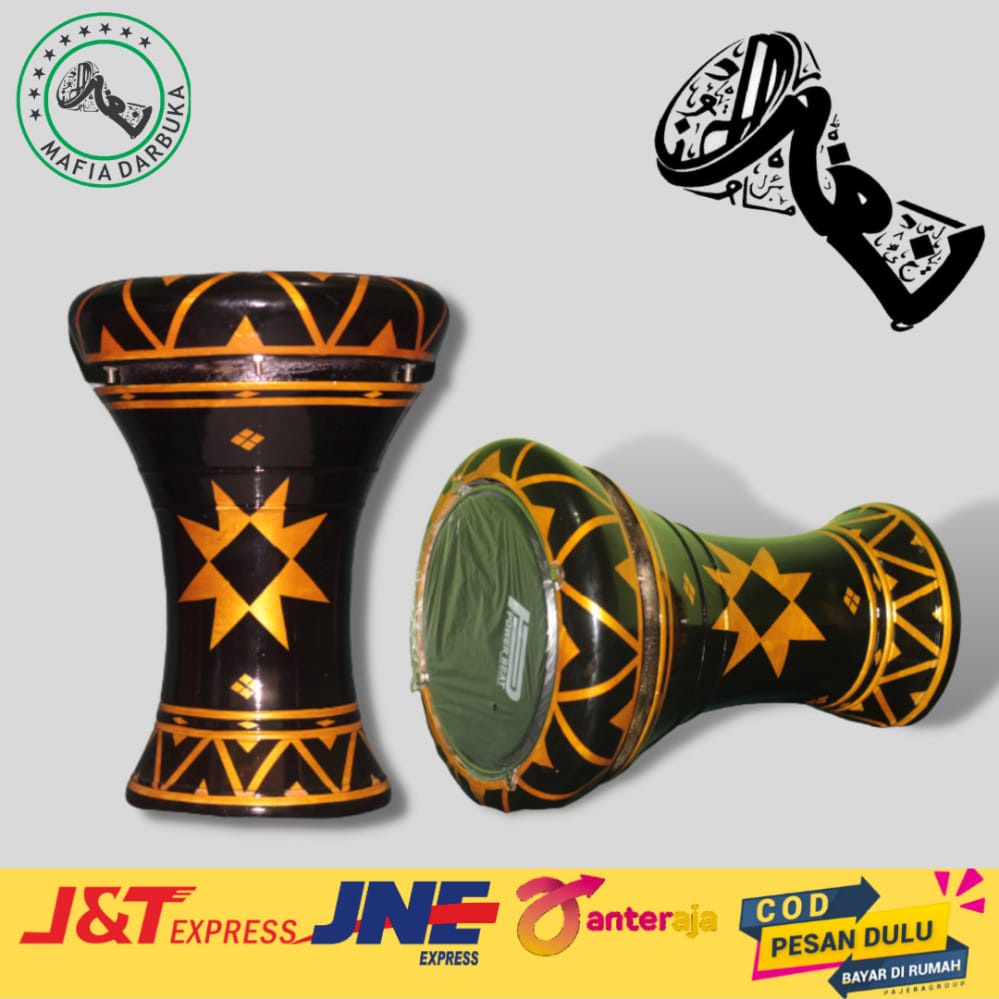 Jual DARBUKA KAYU AZ ZAHIR 8 INCH ALAT MUSIK HADROH MURAH Shopee