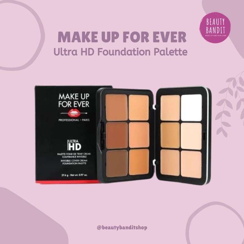 Jual Make Up For Ever Ultra HD Invisible Cover Cream Foundation Palette