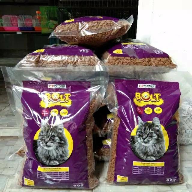 BOLT TUNA 1KG BOLT BENTUK IKAN / DONAT 1KG MAKANAN KUCING DEWASA 1KG