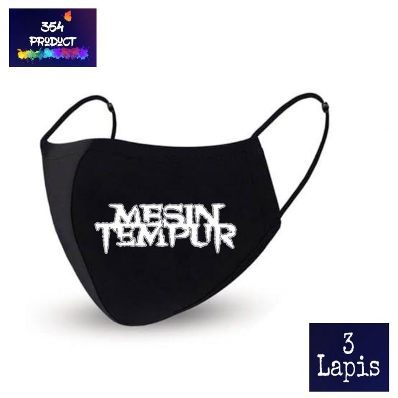Jual Masker Kain 3 Lapis Band Metal ( Mesin Tempur ) Shopee Indonesia
