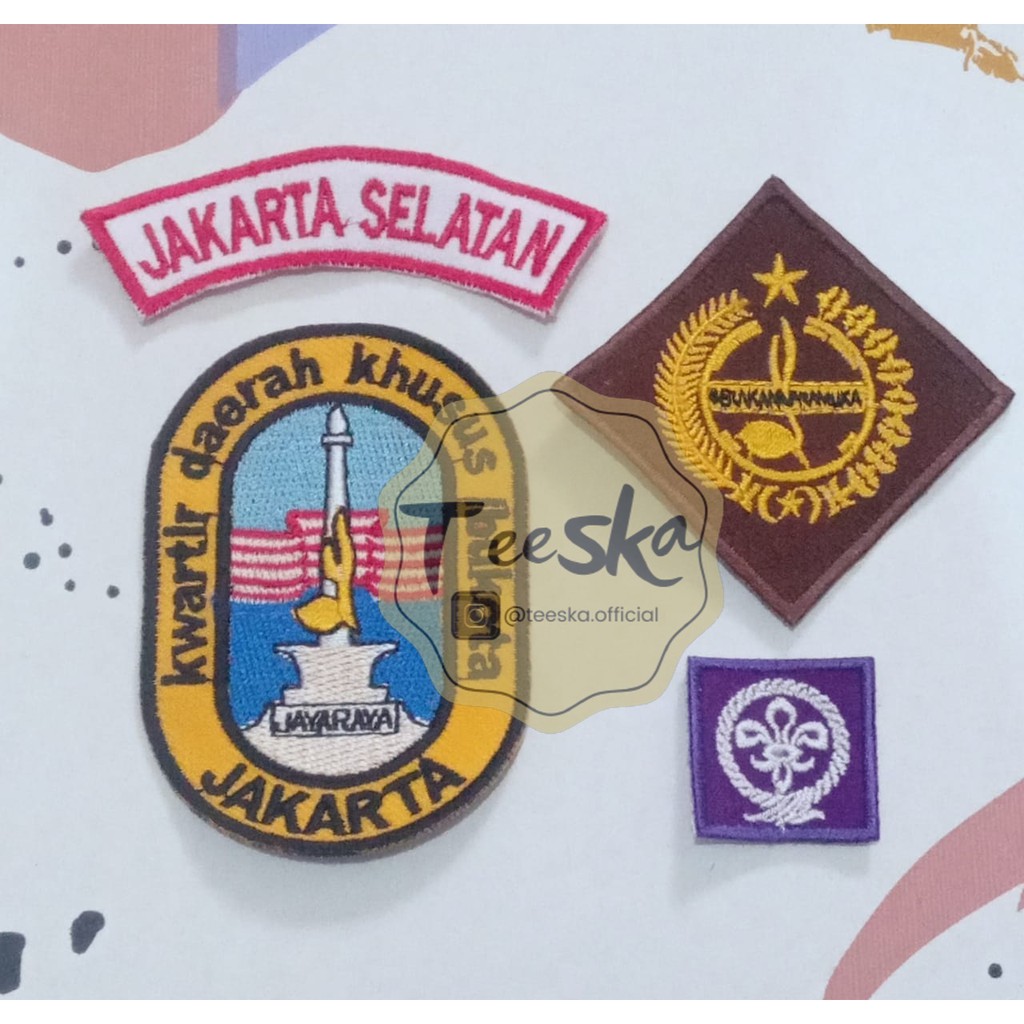 Jual Set Atribut Seragam Pramuka Logo Tunas Kelapa dan Wosm, Logo Kwartir  Daerah ( Kwarda ) DKI Jakarta Lokasi Kwartir Cabang ( Kwarcab ) Jakarta  Selatan Indonesia|Shopee Indonesia