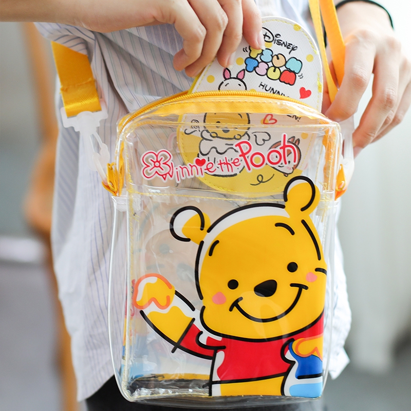 Jelly Pvc Clear Shoulder Bag / Winnie the Pooh Graphic Shoulder Bag