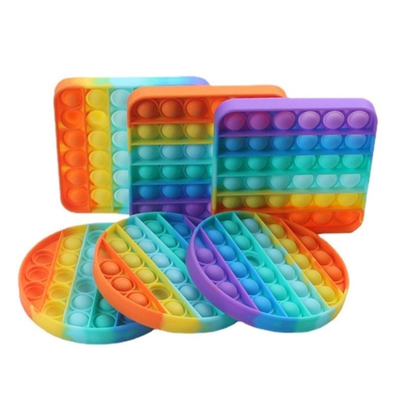 Jual Push Bubble Pop It Mainan Trend Silicon Pencet Warna Warni | Shopee Indonesia