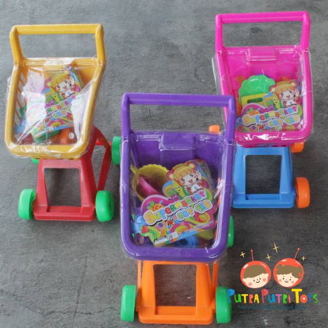 Jual Mainan Masakan Trolley || Keranjang Dorong Belanja Anak | Shopee Indonesia