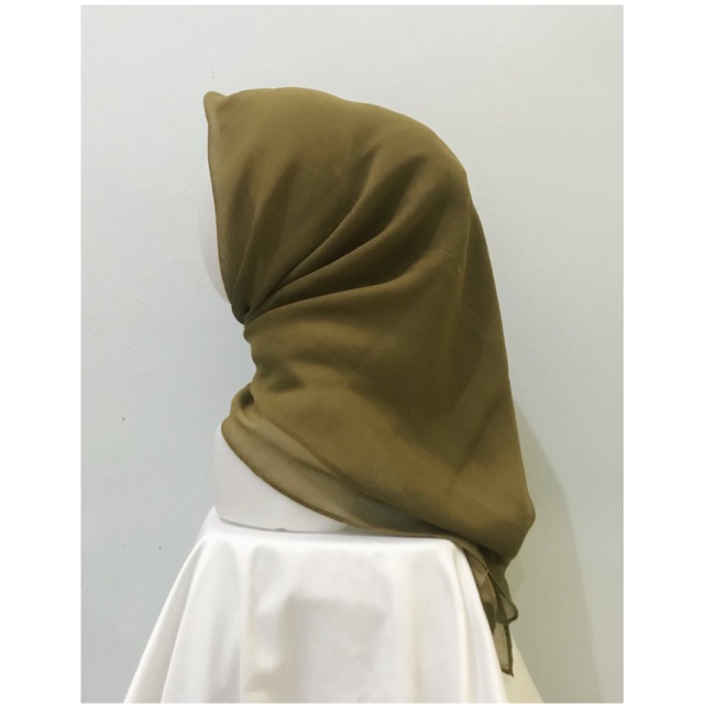 Jual Kerudung Cornskin Warna Hijau Lumut Dan Coklat Tua | Shopee Indonesia
