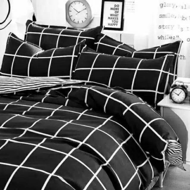 SET SPREI KOTAK HITAM PREMIUM Shopee Indonesia