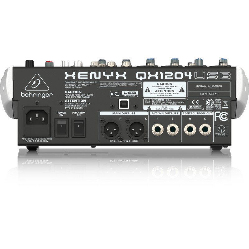 Jual Behringer Qx1204Usb Premium 12-Input 2/2-Bus Mixer With Usb/Audio Interface | Shopee Indonesia