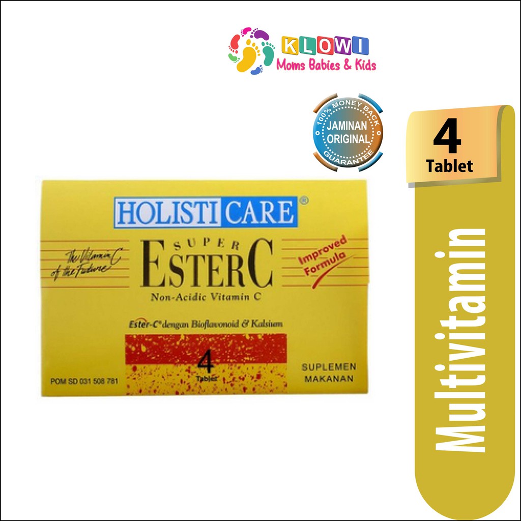 6 Strip Holisticare 24 Tablet Super Ester C Meningkatkan