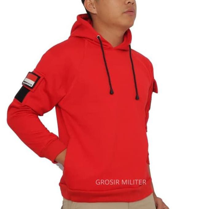 Jual Gmke098- Gm Sweater Hoodie Polos Tactical 6 Warna Free Patch - Hitam, M 456D | Shopee Indonesia