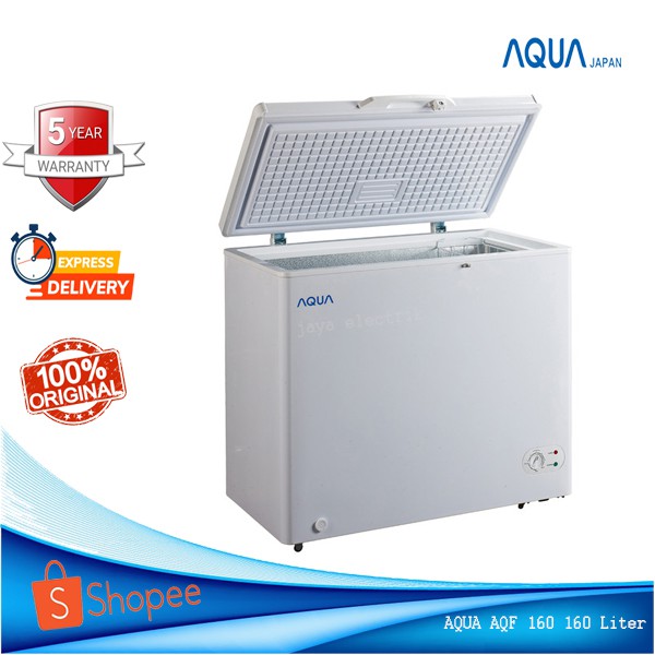 Jual Chest Freezer AQUA 160 Liter AQF 160 Low Watt Garansi Resmi 5