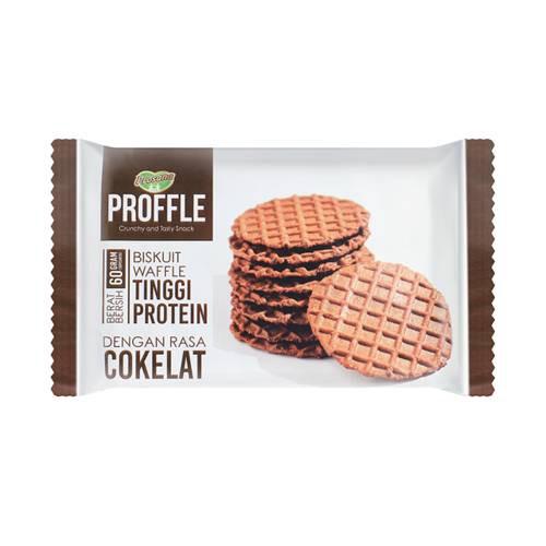 Jual Proffle Rasa Cokelat High Protein Waffle 60G (R) | Shopee Indonesia