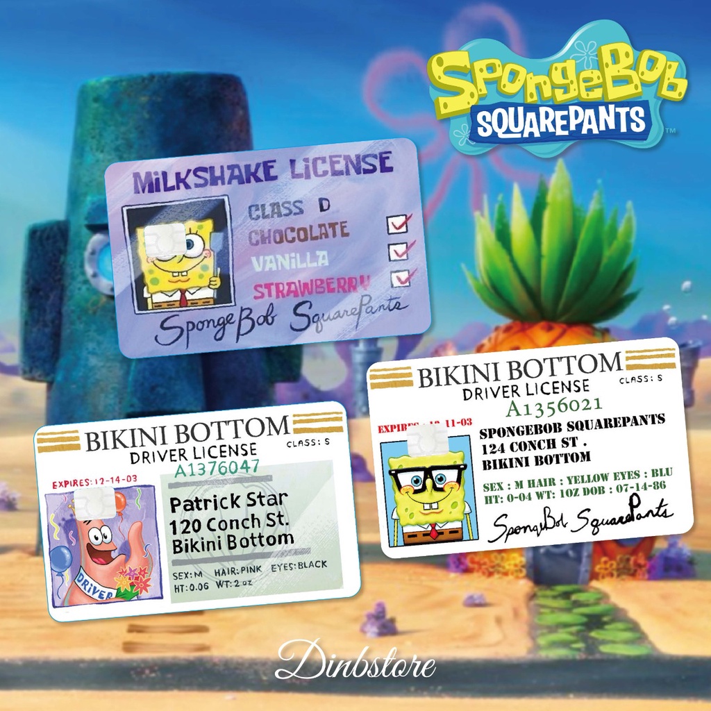 Jual BIKINI BOTTOM Driver License DINBSTORE SKIN CARD / SKIN ATM