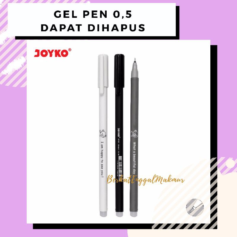 Jual Erasable Gel Pen Joyko GP321 Shokyo 3 Gel 0.5 mm Dapat Dihapus