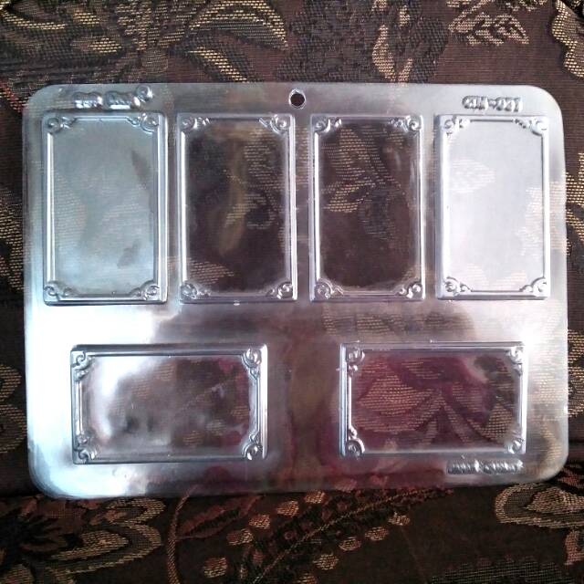 Jual Cetakan Coklat Puding Mika Pigora Frame Kotak Papan Nama Hias Kue Tart | Shopee Indonesia