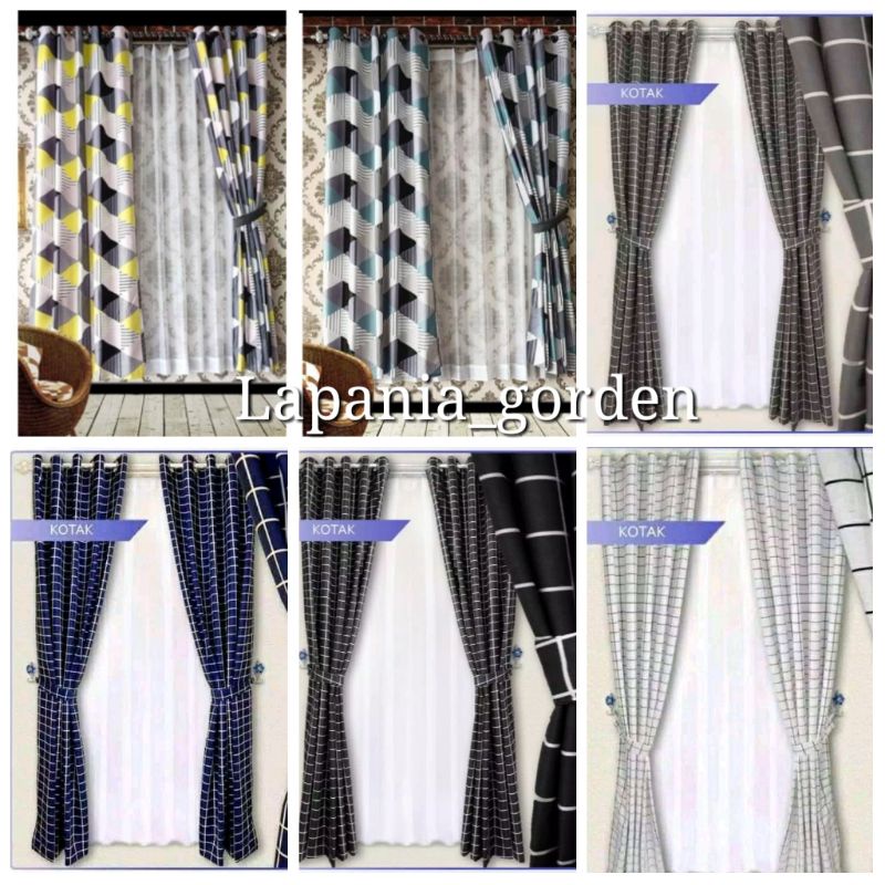 Gorden minimalis Gorden pintu gorden jendela Shopee Indonesia
