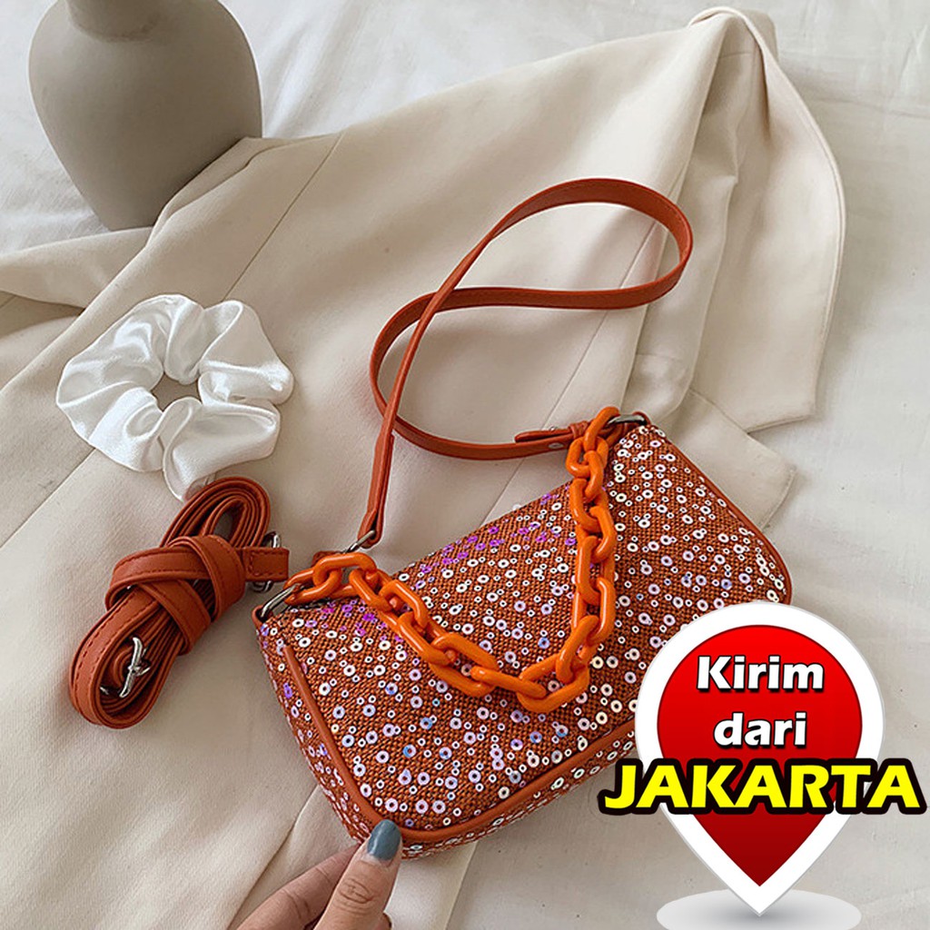 Tasready Tas Selempang Rantai Manik-manik Wanita 7232 Shopee ID