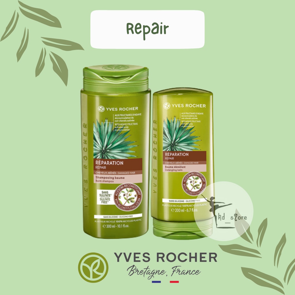 Jual Yves Rocher Repair Jojoba Shampoo/ Conditioner Shopee Indonesia