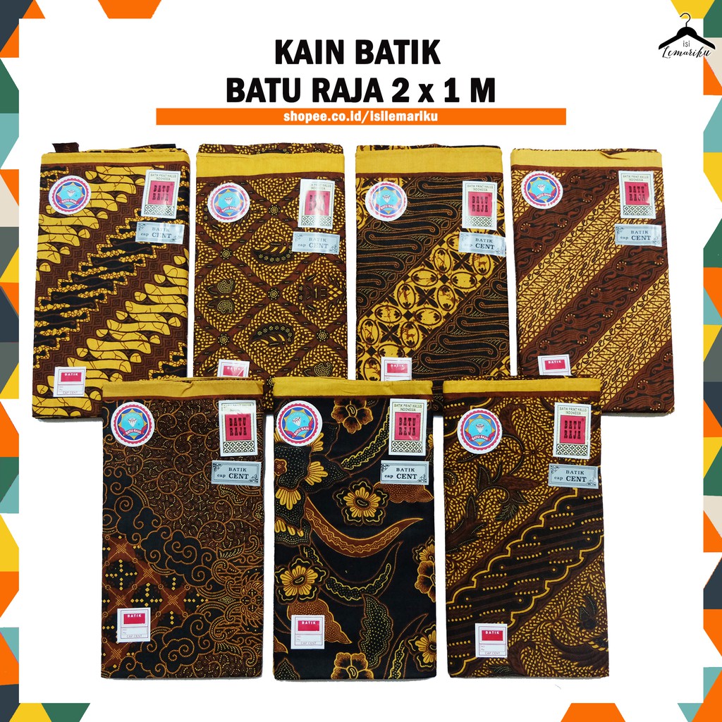 Kain Panjang Batik Batu Raja Cap Cent Batik Halus 2x1M Shopee Indonesia