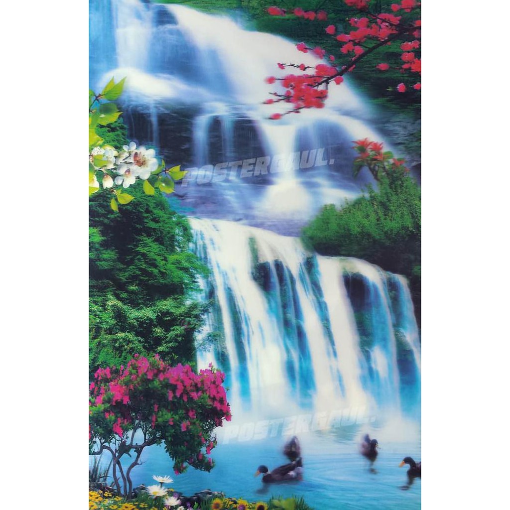 Jual Poster Dinding / Wallpaper 3D Pemandangan Air Terjun #3D92 - Size 38 X 58 Cm Indonesia|Shopee Indonesia 1024_x_1024_jpg