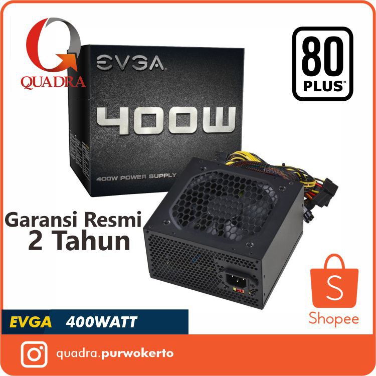 Jual PSU EVGA 400W 80+ POWER SUPPLY EVGA 400 WATT Indonesia|Shopee