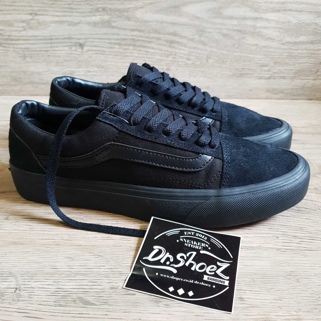 Sepatu Vans Old Skool All Black / Full Black Classic [ dr.shoez