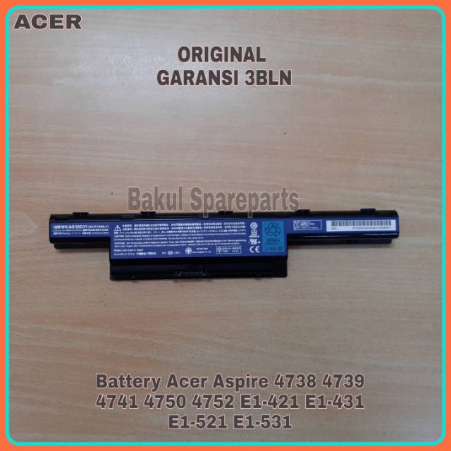 Jual Baterai Original Acer Aspire 4738 4738Z 4739 4741 4743 4349 4750
