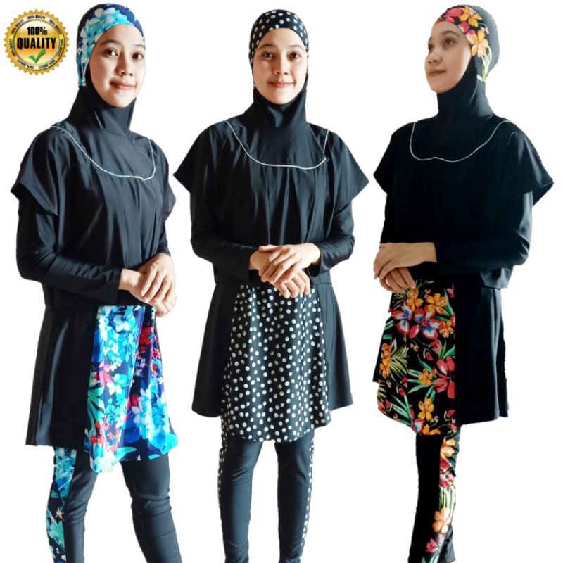RM DWS 20004 BAJU RENANG MUSLIMAH JUMBO BAJU RENANG MUSLIM SYAR'I BAJU